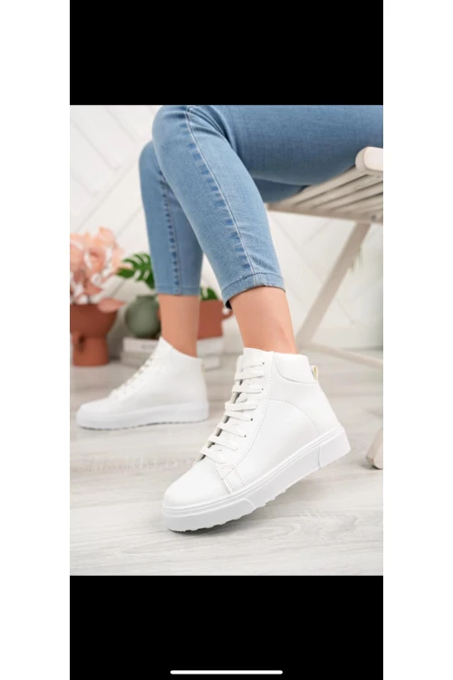 Modatalika Bağcıklı Yarım Boğazlı Spor Ve Günlük Şık Bot