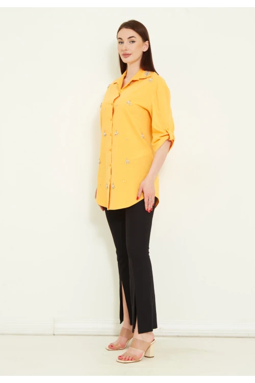 Modatalika Kadın Taşlı Gömlek