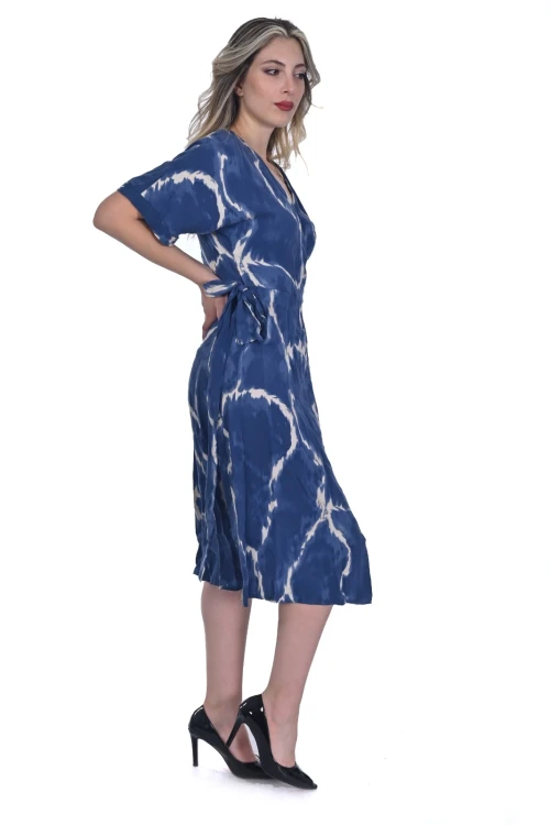 Modatalika Midi Boy Desenli Kadın Elbise