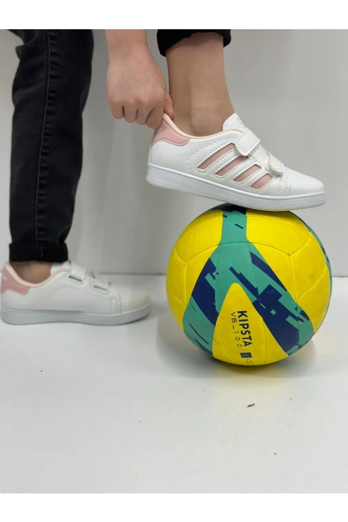 Modatalika Çocuk Çizgili Cırtlı Spor Ve Günlük Ayakkabı