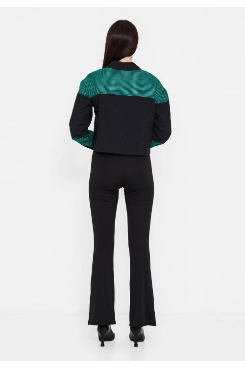 Modatalika Kadın Uzun Kollu Boydan Düğmeli Ceket