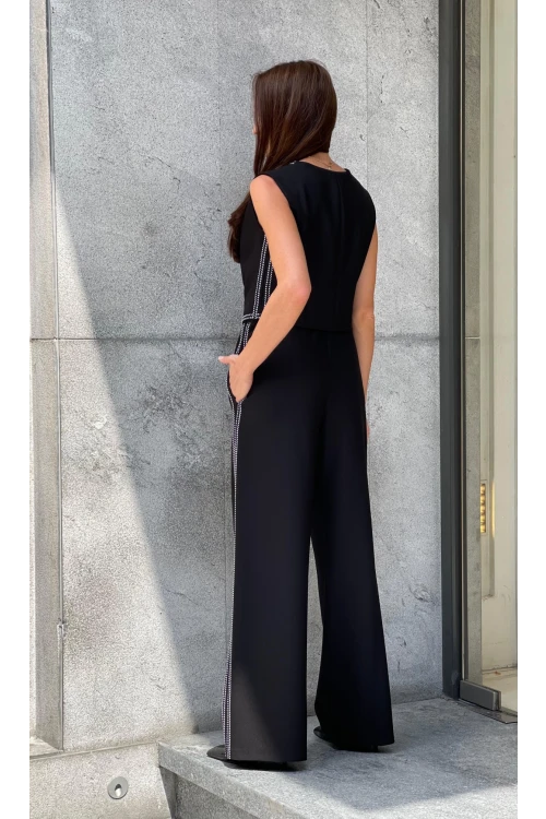 Trend Kadın Çoban Dikişli Yelek ve Pantolon Takımı ile Tarzınıza Zarif ve Hoş Bir Dokunuş Ekleyin