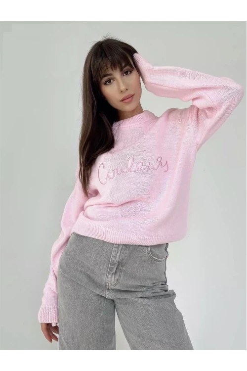 Trend Kadın Yeni Sezon Kadın Bisiklet Yaka Spor Oversize Triko