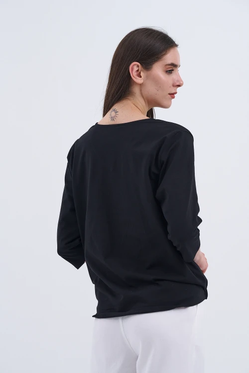 Trend Kadın Yeni Sezonun İncisi Tropikal Baskılı Bluz