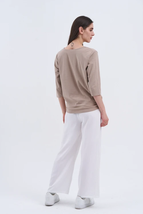 Trend Kadın Yeni Sezonun İncisi Tropikal Baskılı Bluz