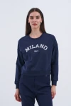 Trend Kadın Hem şehirli hem de rahat stilin mükemmel buluşması olan bu sweatshirt