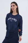 Trend Kadın Hem şehirli hem de rahat stilin mükemmel buluşması olan bu sweatshirt