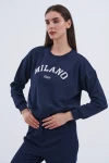 Trend Kadın Hem şehirli hem de rahat stilin mükemmel buluşması olan bu sweatshirt