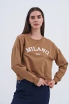 Trend Kadın Hem şehirli hem de rahat stilin mükemmel buluşması olan bu sweatshirt