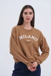 Trend Kadın Hem şehirli hem de rahat stilin mükemmel buluşması olan bu sweatshirt